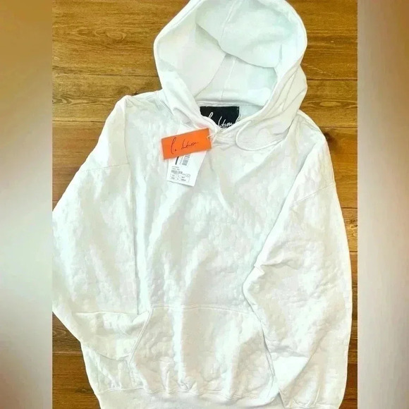 LA DETRESSE | Oversized White w/Textured Polka Dots | Women’s XL - Picture 1 of 6